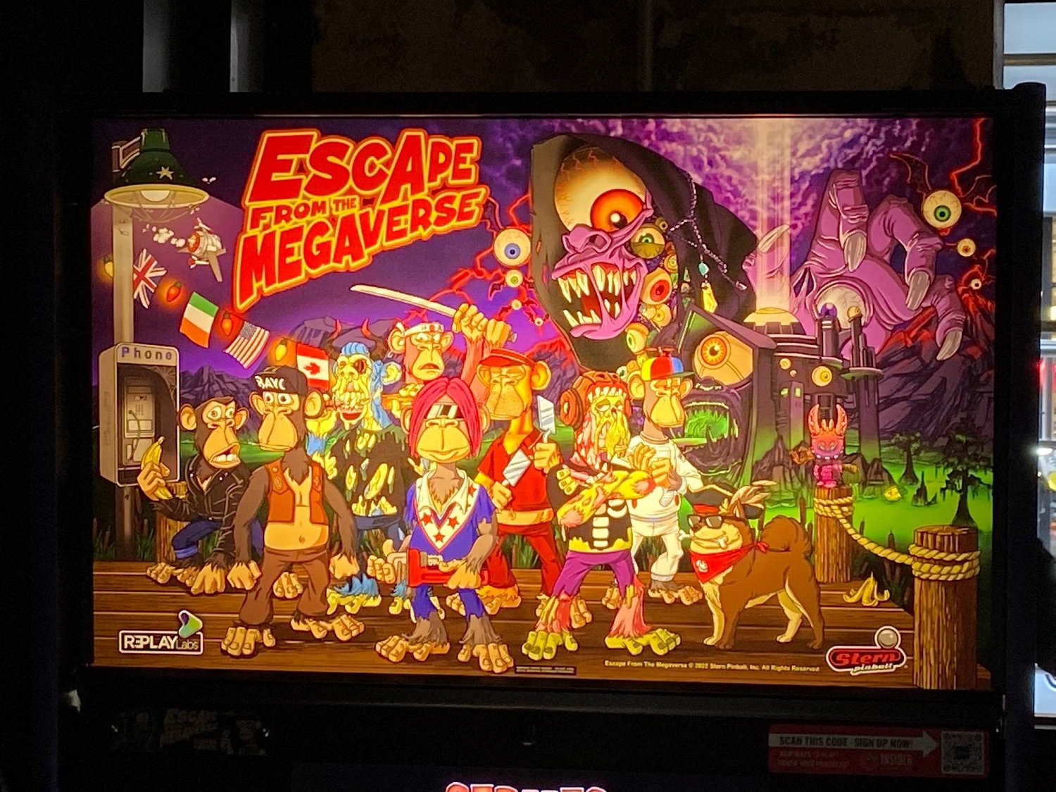 Escape From The Megaverse pinball machine (2022)
