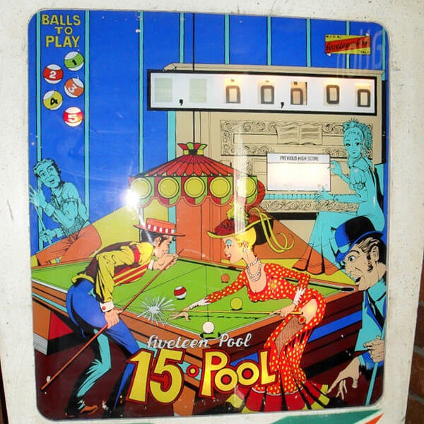 15 Pool pinball machine (1976)