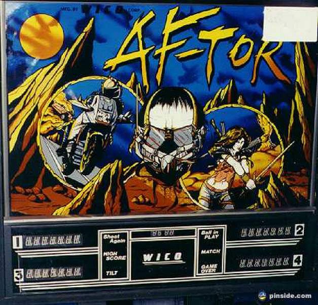 Af Tor pinball machine (1984)