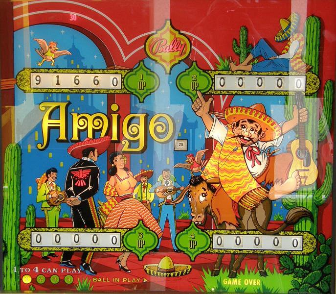 Amigo pinball machine (1974)