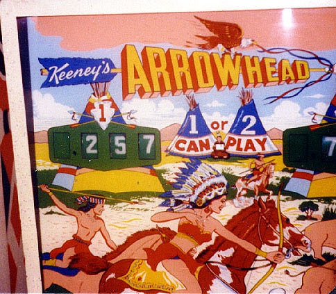 Arrowhead pinball machine (1962)