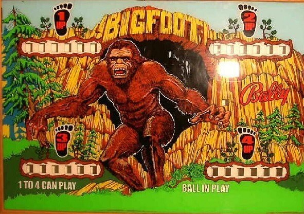 Big Foot pinball machine (1978)