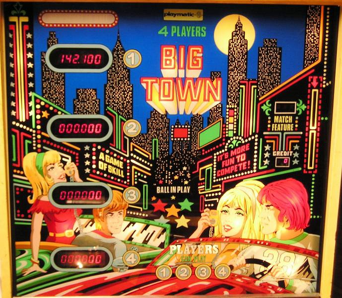 Big Town pinball machine (1978)