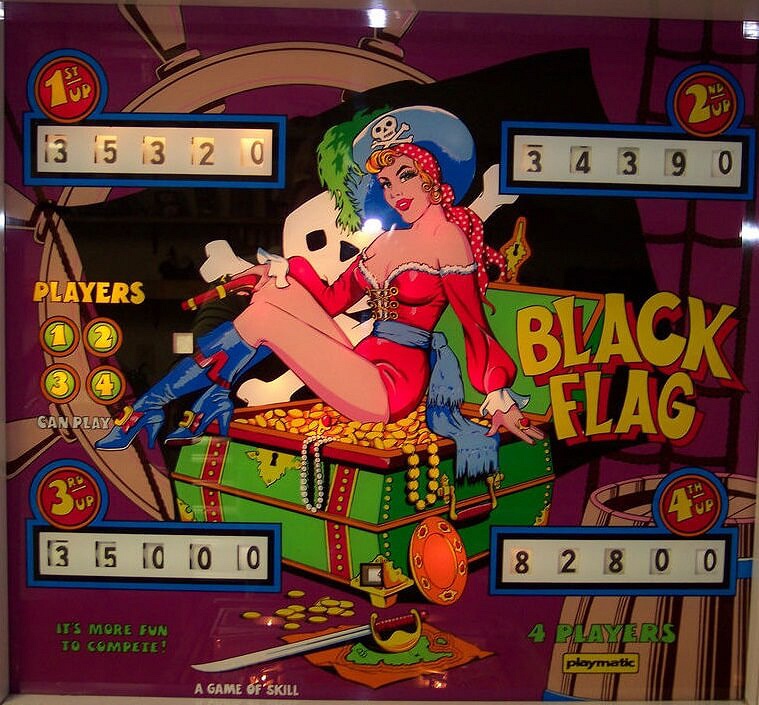 Black Flag pinball machine (1975)