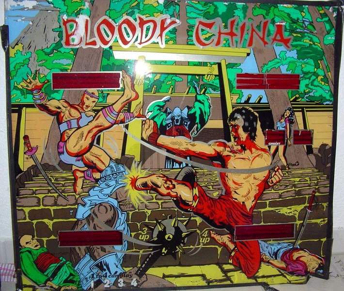 Bloody China pinball machine (1985)