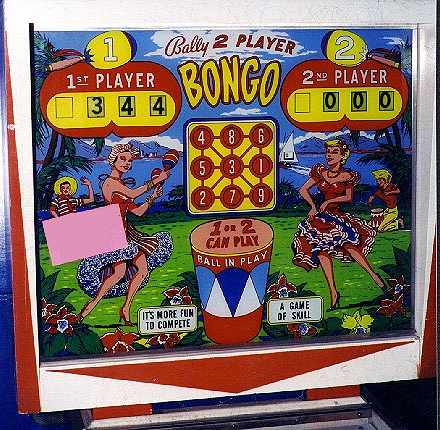 Bongo pinball machine (1964)