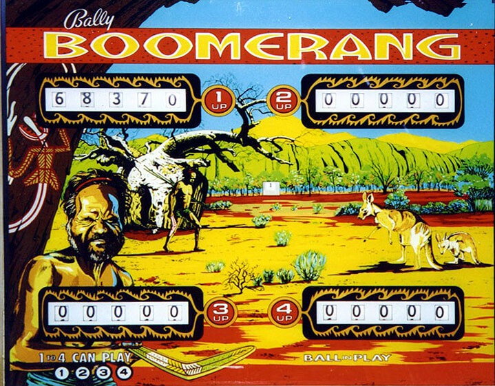 Boomerang pinball machine (1974)