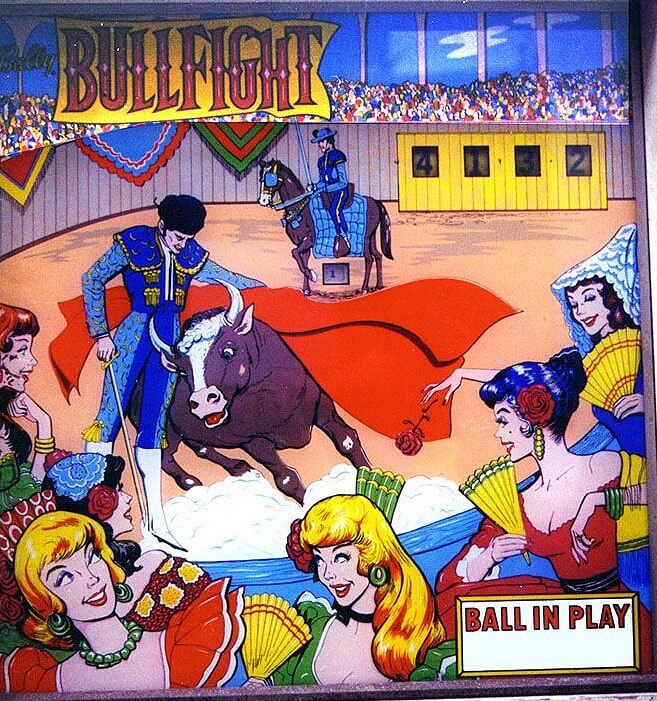 Bullfight pinball machine (1965)