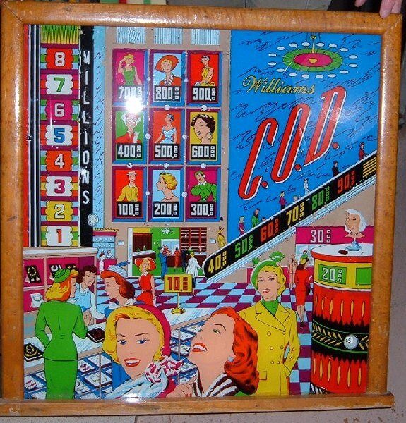 C.O.D pinball machine