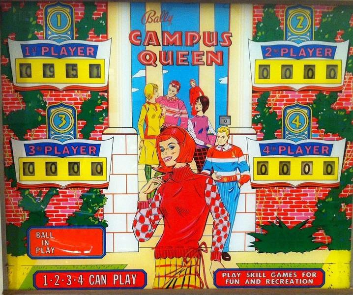 Campus Queen pinball machine (1966)