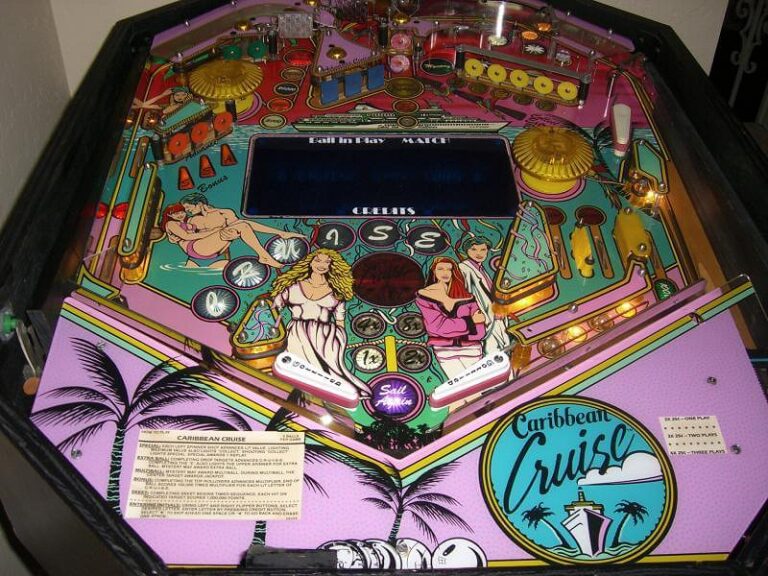 Caribbean Cruise pinball machine (1989)