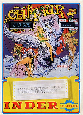 Centaur pinball machine (1979)
