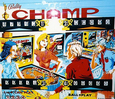 Champ pinball machine (1974)