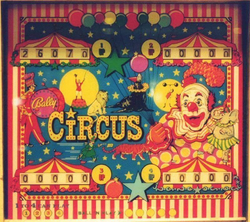 Circus pinball machine (1973)
