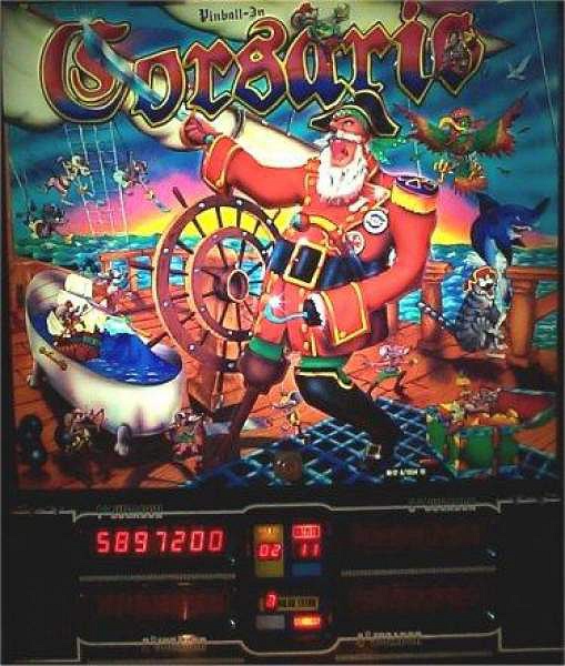 Corsario pinball machine (1989)