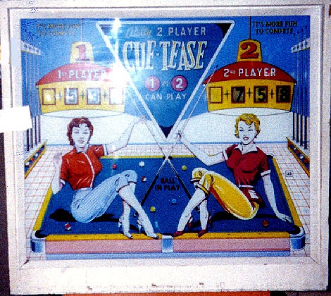 Cue Tease pinball machine (1963)