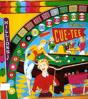 Cue Tee pinball machine (1954)