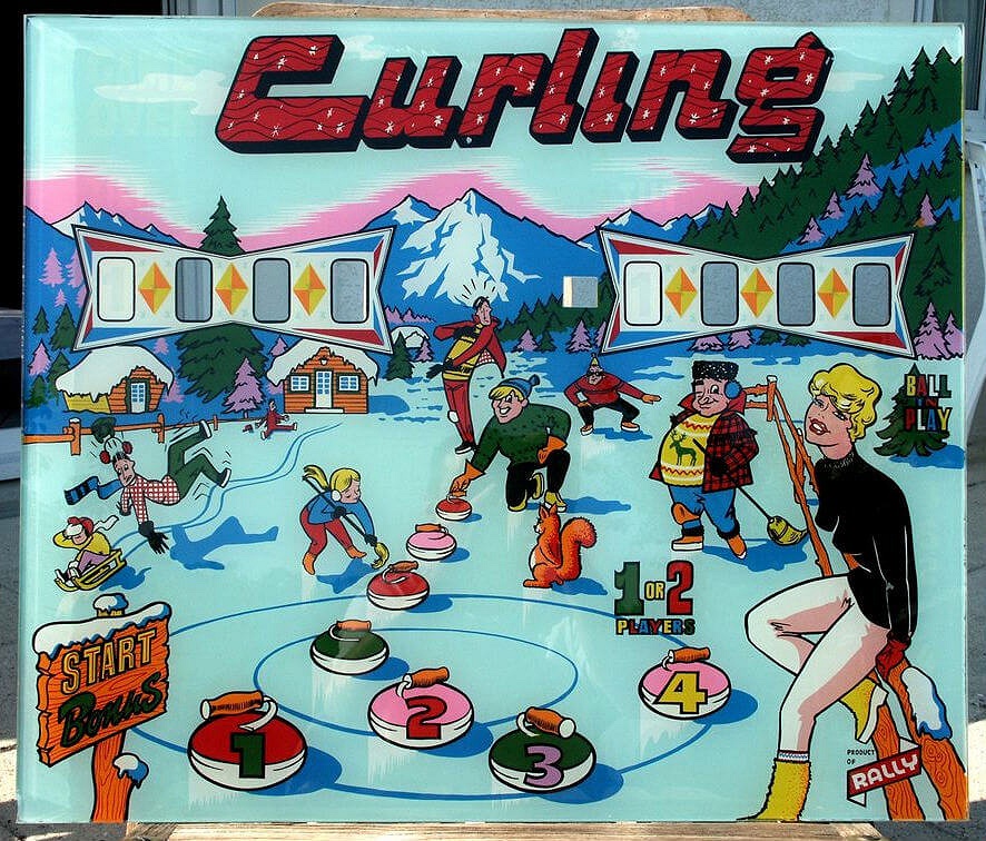 Curling pinball machine (1965)
