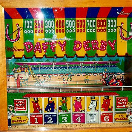 Daffy Derby pinball machine (1954)