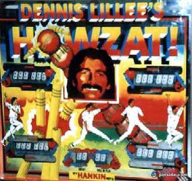 Dennis Lillees Howzat pinball machine (1980)