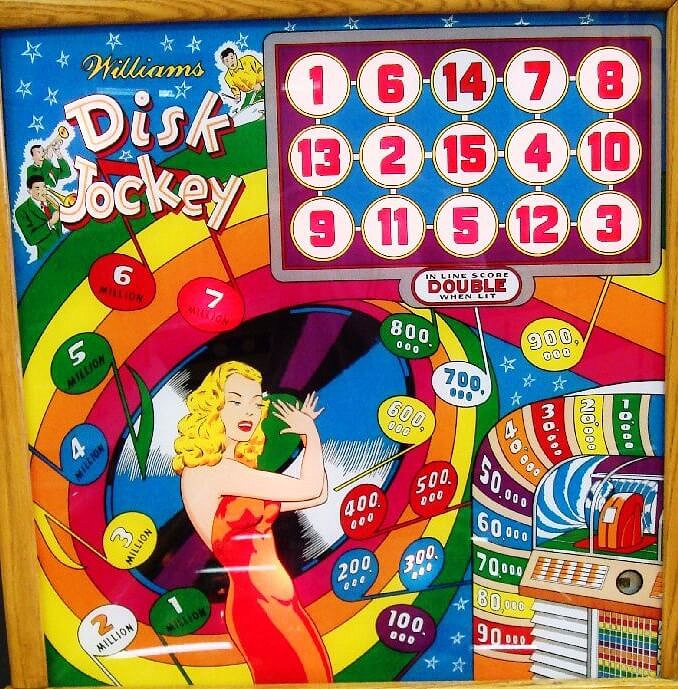 Disk Jockey pinball machine (1952)