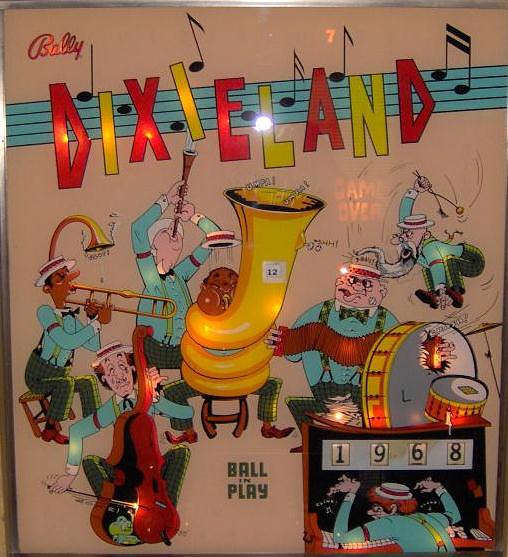 Dixieland pinball machine (1968)
