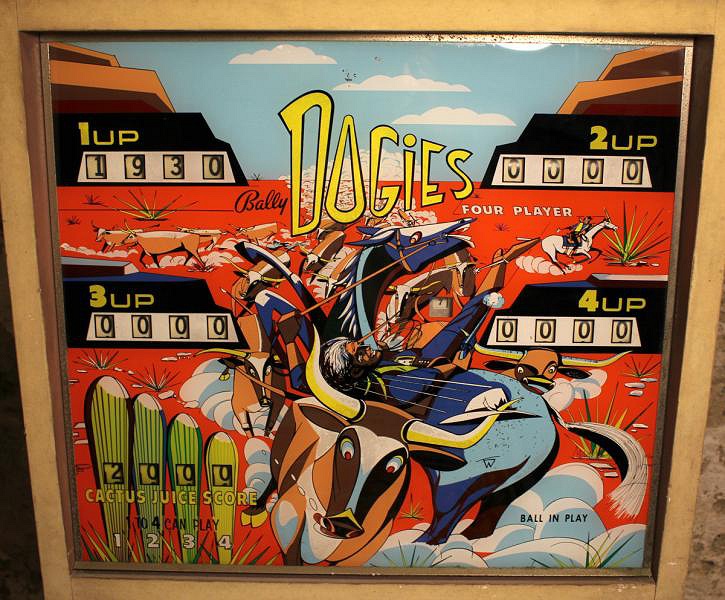 Dogies pinball machine (1968)
