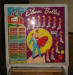 Eleven Belles pinball machine (1958)