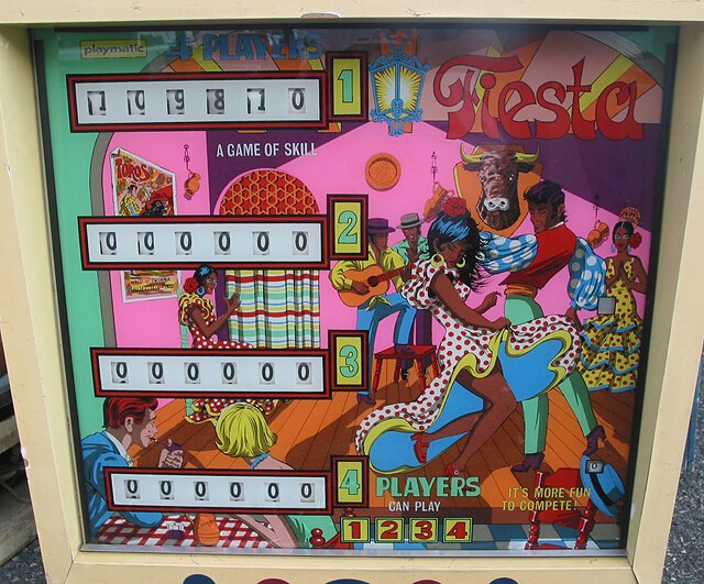 Fiesta pinball machine (1976)