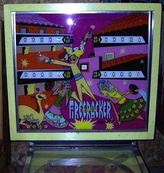 Firecracker pinball machine (1971)