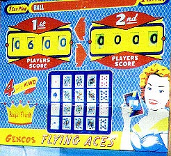 Flying Aces pinball machine (1958)