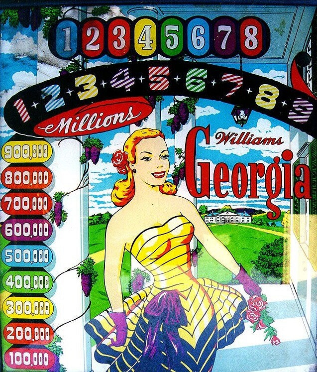 Georgia pinball machine (1950)
