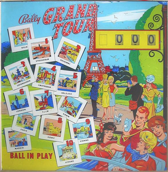 Grand Tour pinball machine (1964)