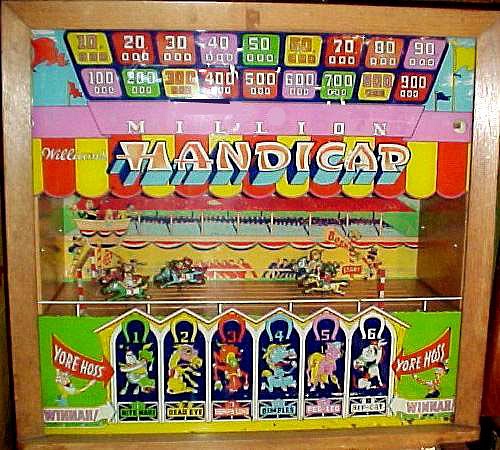 Handicap pinball machine (1952)