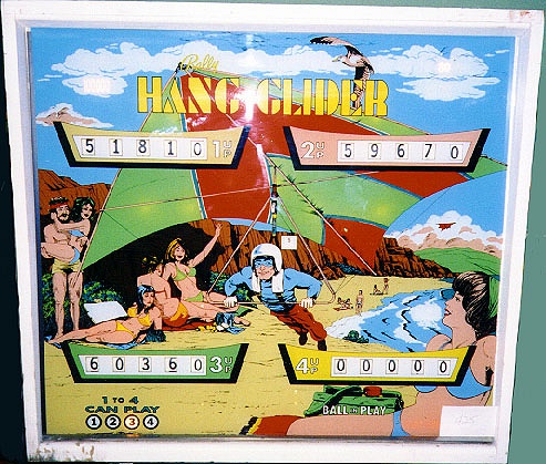 Hang Glider pinball machine (1976)