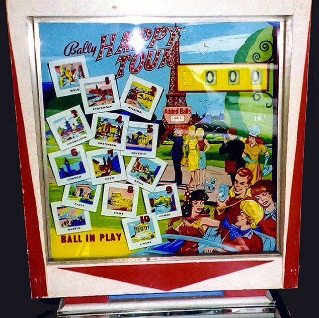 Happy Tour pinball machine (1964)