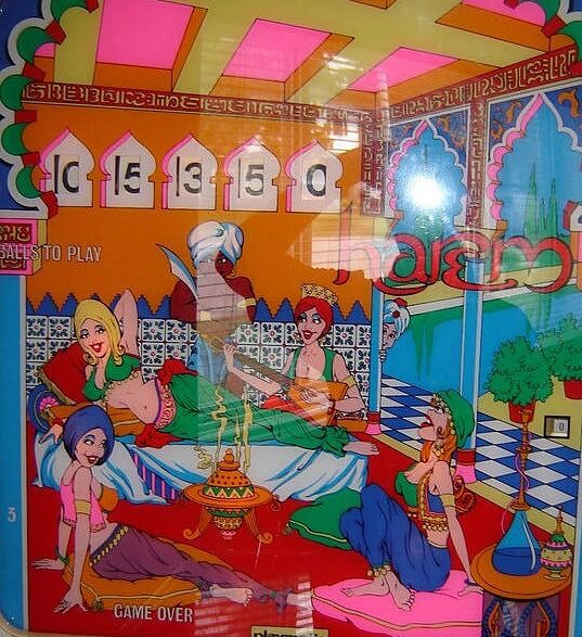 Harem pinball machine (1974)
