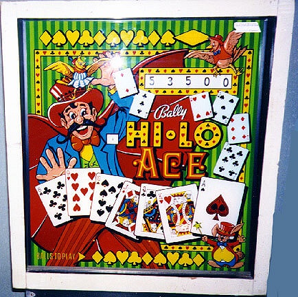 Hi Lo Ace pinball machine (1973)