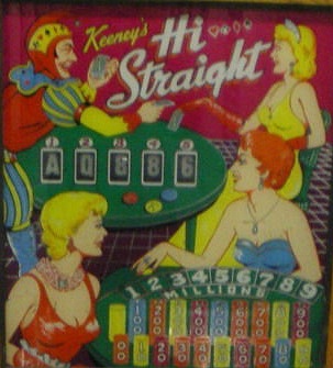 Hi Straight pinball machine (1960)