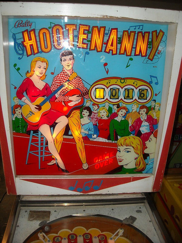 Hootenanny pinball machine (1963)