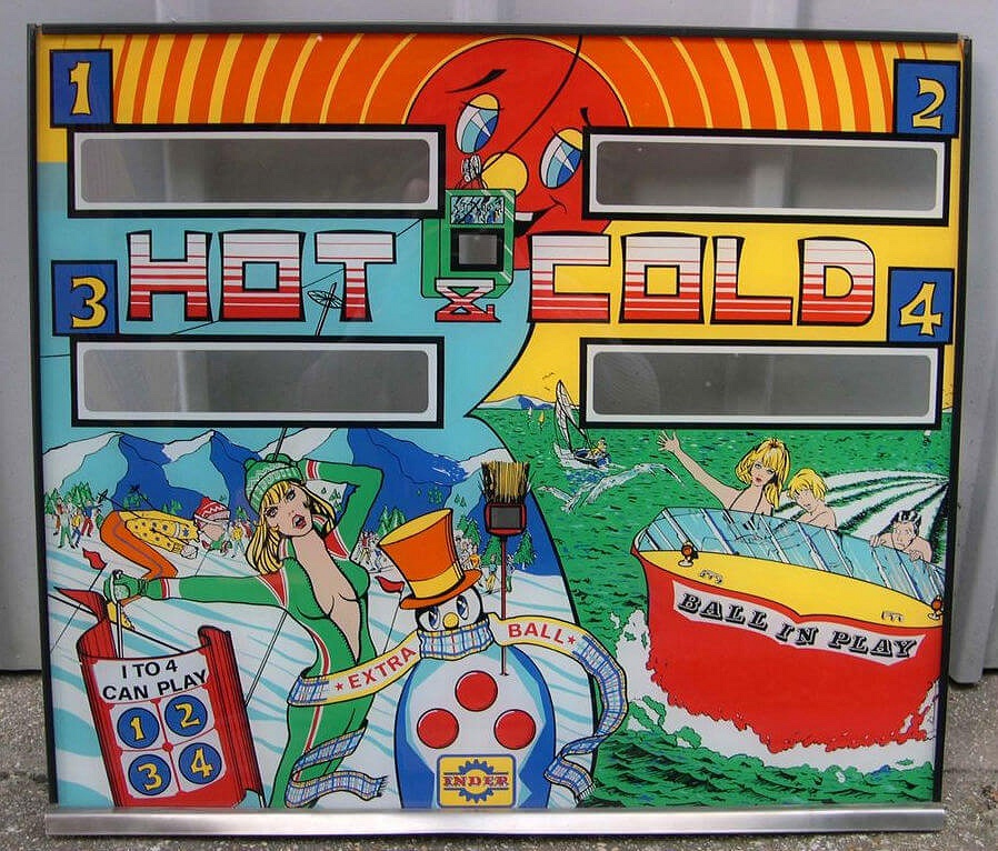 Hot Cold 4P pinball machine (1978)