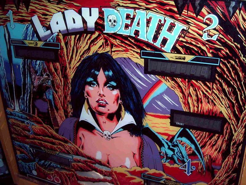Lady Death pinball machine (1983)