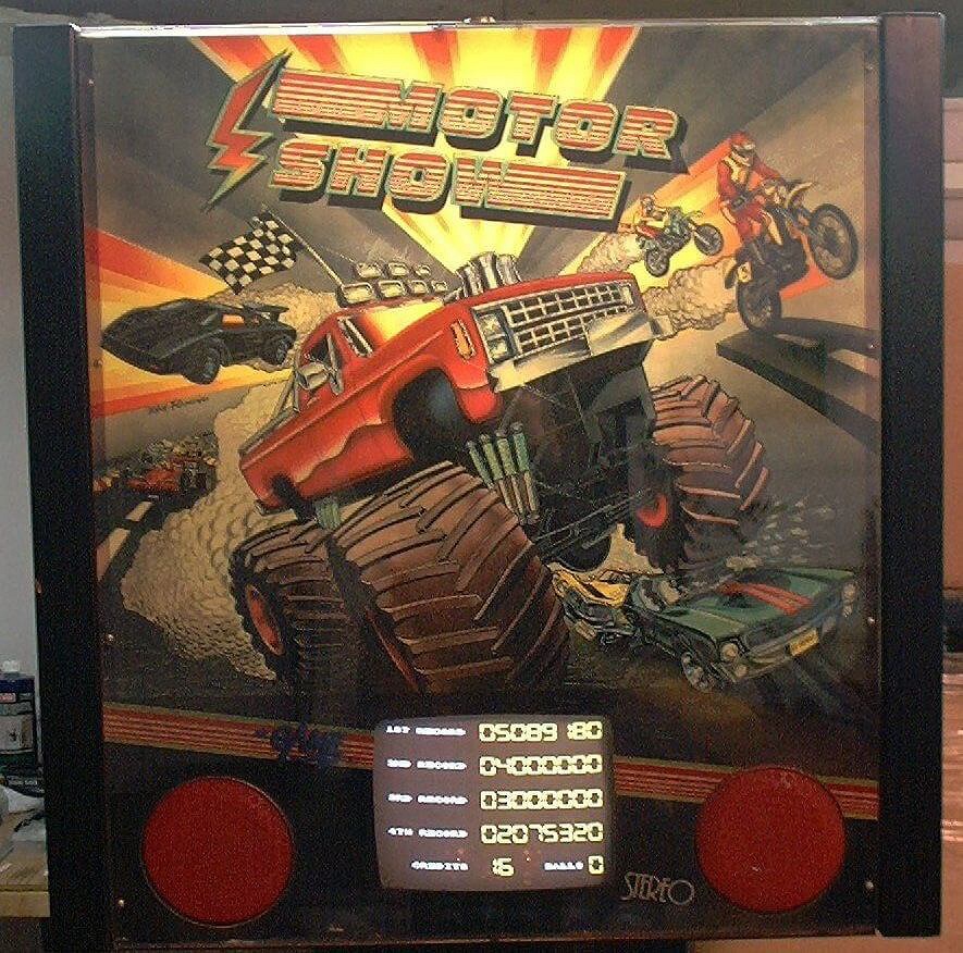 Motor Show pinball machine (1989)