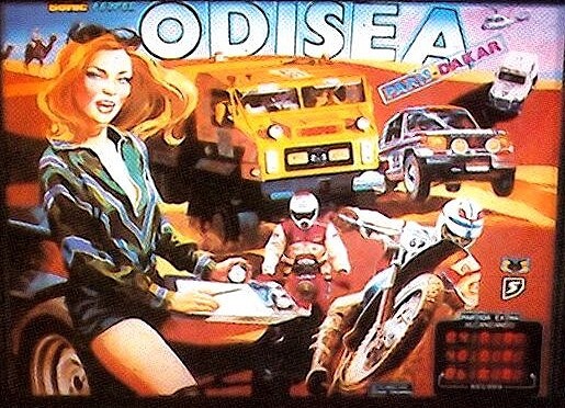 Odisea Paris Dakar pinball machine (1987)
