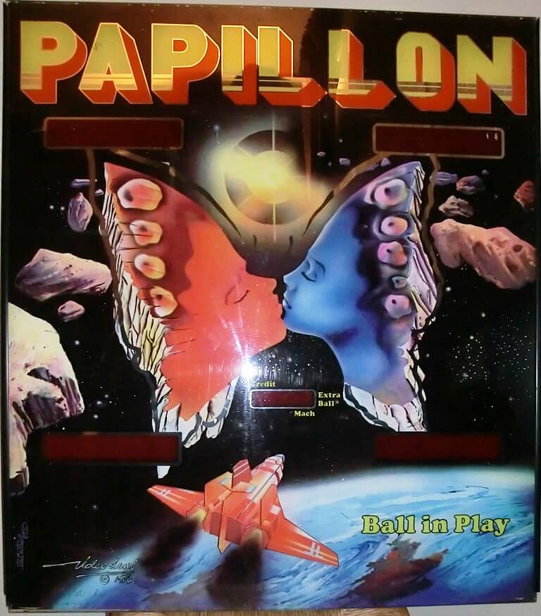 Papillon pinball machine (1986)