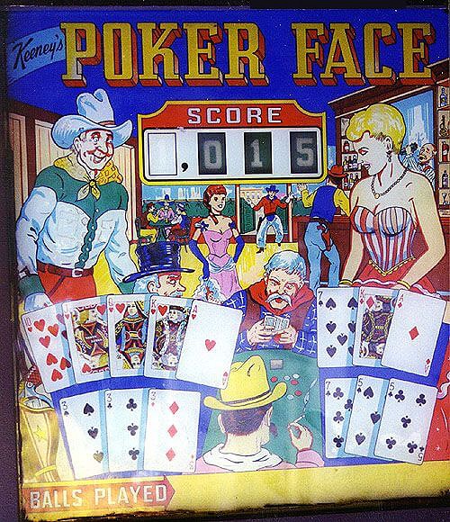 Poker Face pinball machine (1963)