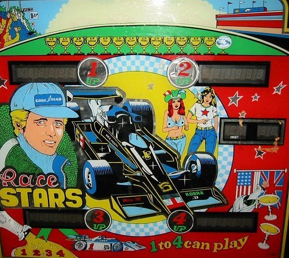 Race Stars pinball machine (1979)
