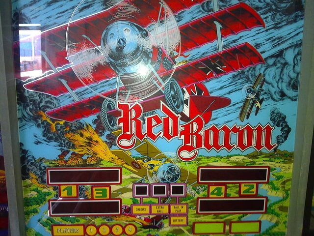 Red Baron pinball machine (1985)
