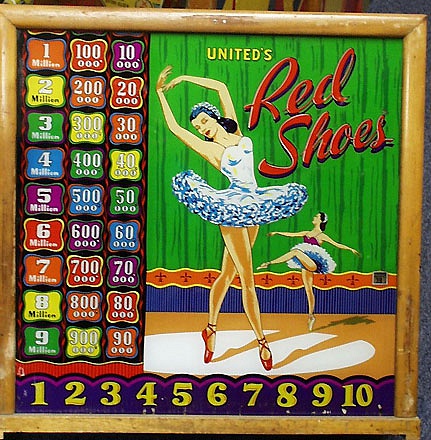 Red Shoes pinball machine (1950)