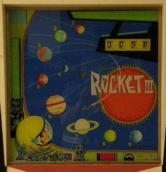 Rocket III pinball machine (1967)